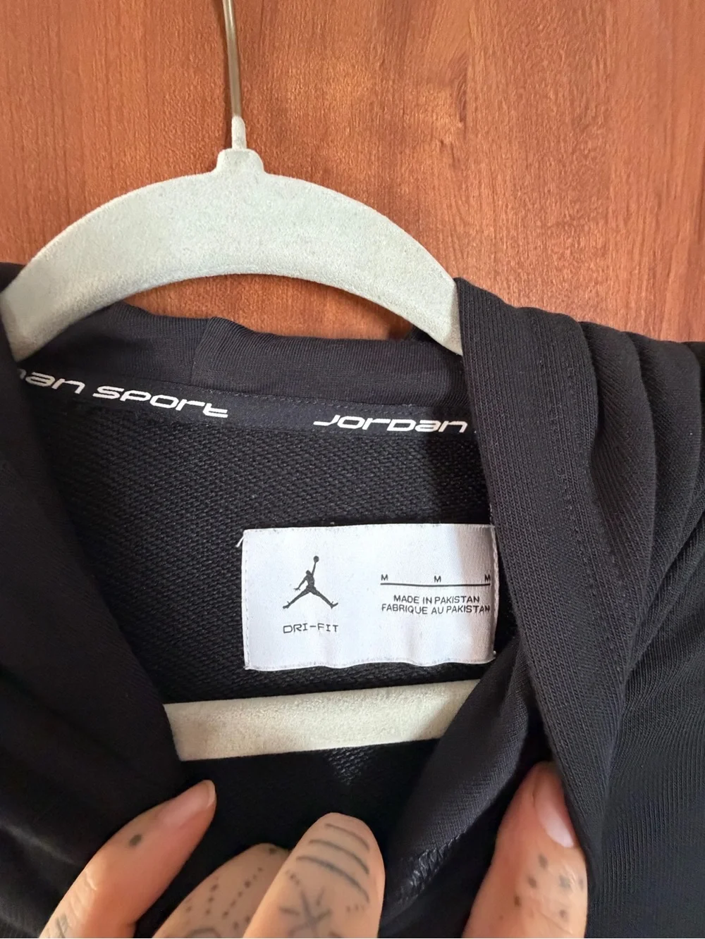 Jordan Dri- Fit Black Hoodie Sport Size M